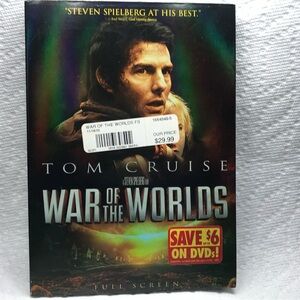 War of the Worlds Movie DVD Starring Tom Cruise A Steven Spielberg Film NWT